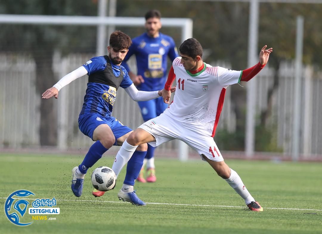 بازی دوستانه استقلال و تیم ملی جوانان