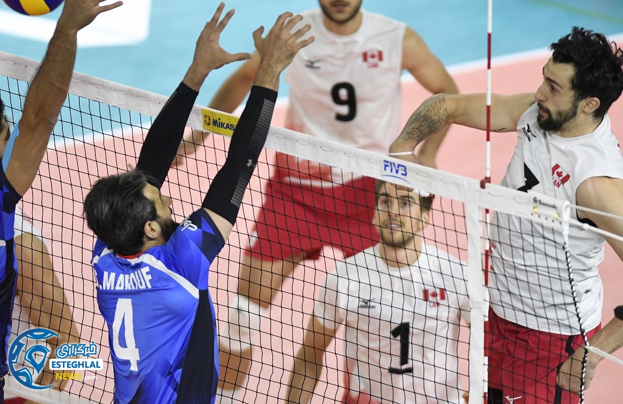 والیبال لیگ ملت های جهان(ایران-کانادا)