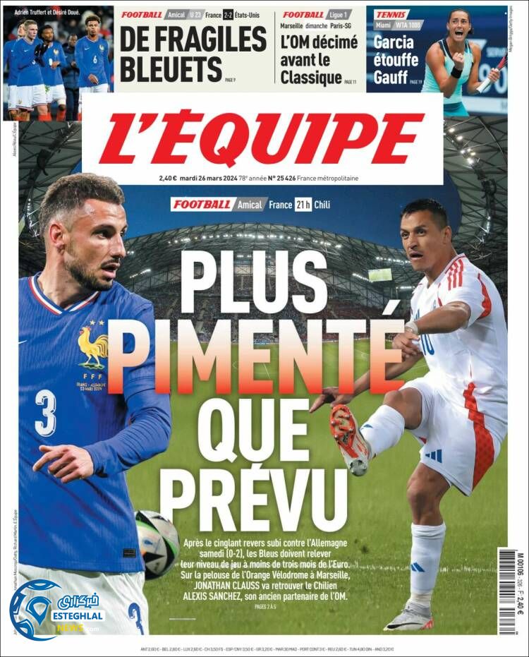 روزنامه ورزشی اکیپ سه شنبه 7 فروردین 1403 