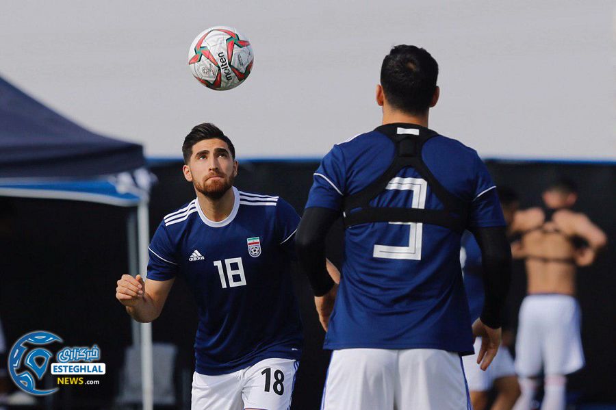 تمرین تیم ملی فوتبال در امارات پیش از دیدار با ویتنام