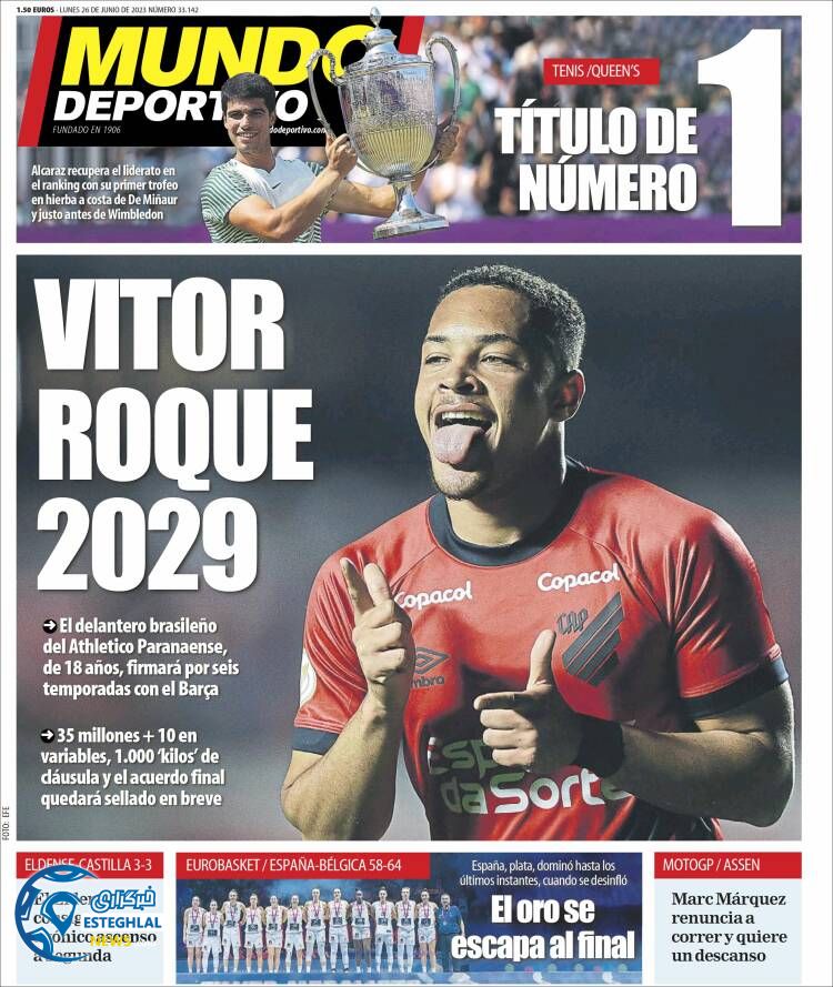 روزنامه ورزشی موندو دپورتیوو دوشنبه 5 تیر 1402 