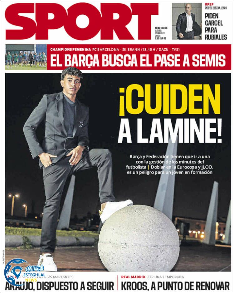 روزنامه ورزشی  اسپورت پنجشنبه 9 فروردین 1403 