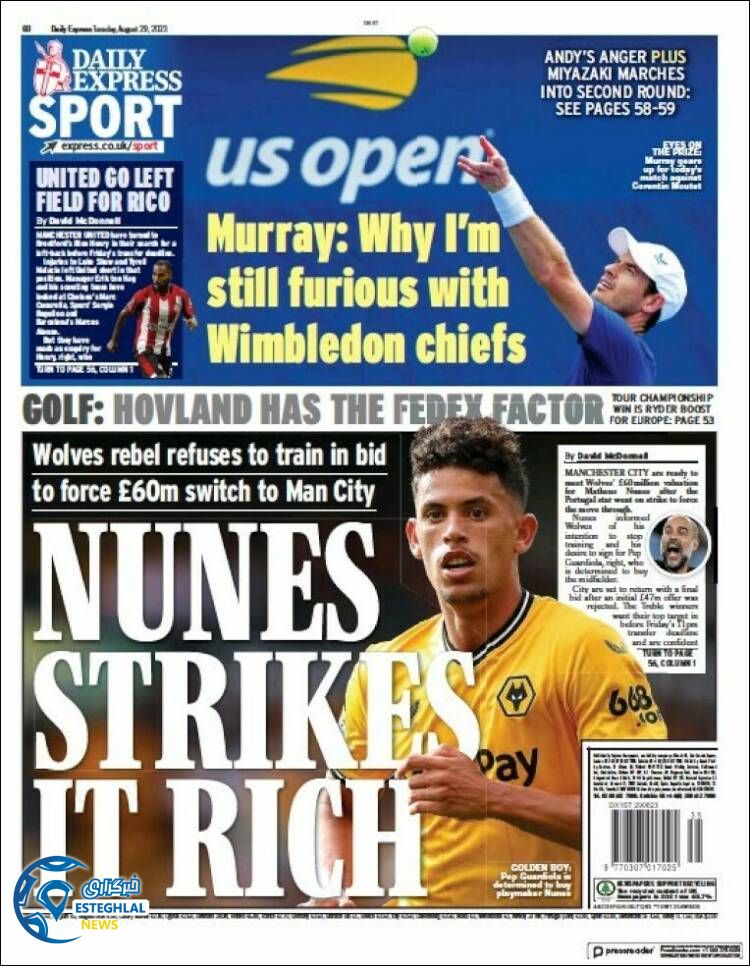 روزنامه ورزشی اکسپرس  اسپورت سه شنبه 7 شهریور 1402 