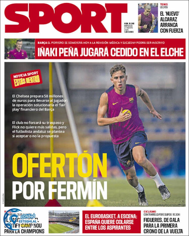 روزنامه  ورزشی اسپورت  چهارشنبه 5 شهریور 1404 