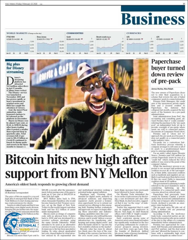 روزنامه ورزشی تایمز اسپورت جمعه 24 بهمن 1399