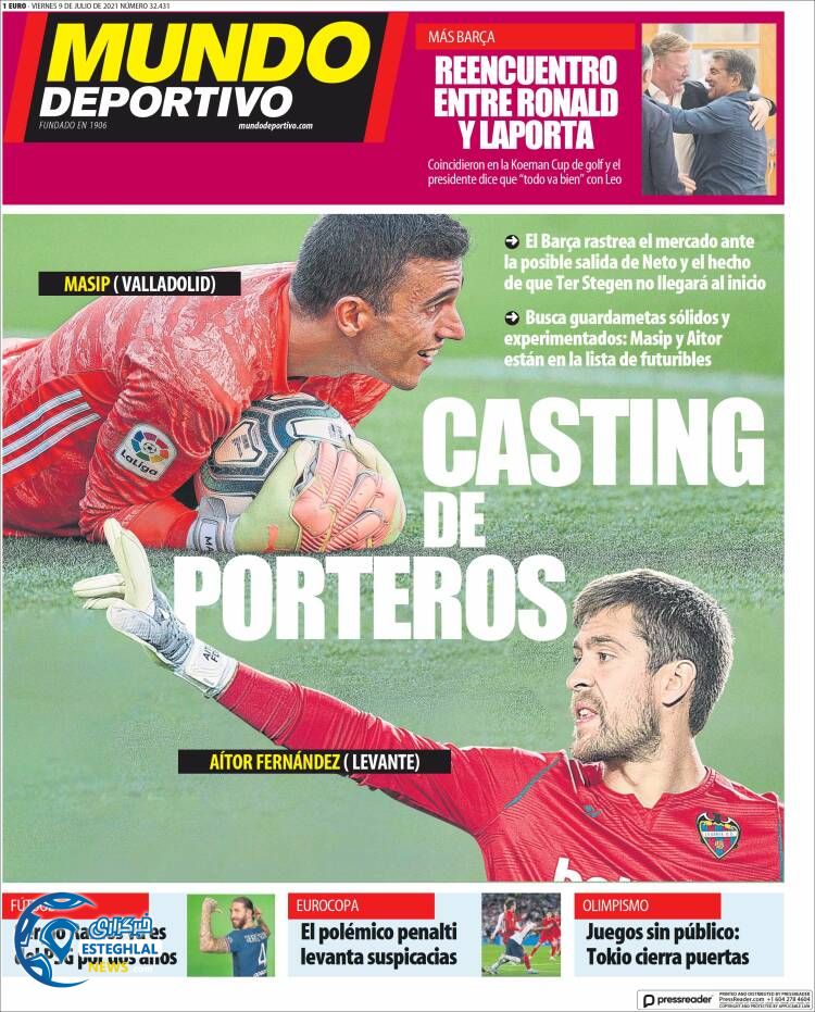 روزنامه ورزشی موندو دپورتیوو جمعه 18 تیر 1400