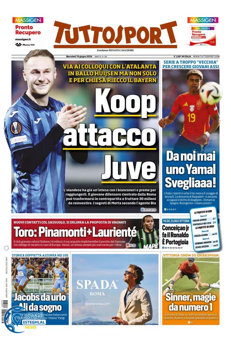 روزنامه ورزشی نونو اسپورت چهارشنبه 30 خرداد 1403 