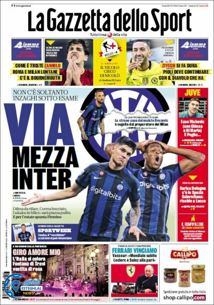 روزنامه ورزشی گاتزتا دلو اسپورت جمعه 7 بهمن 1401 