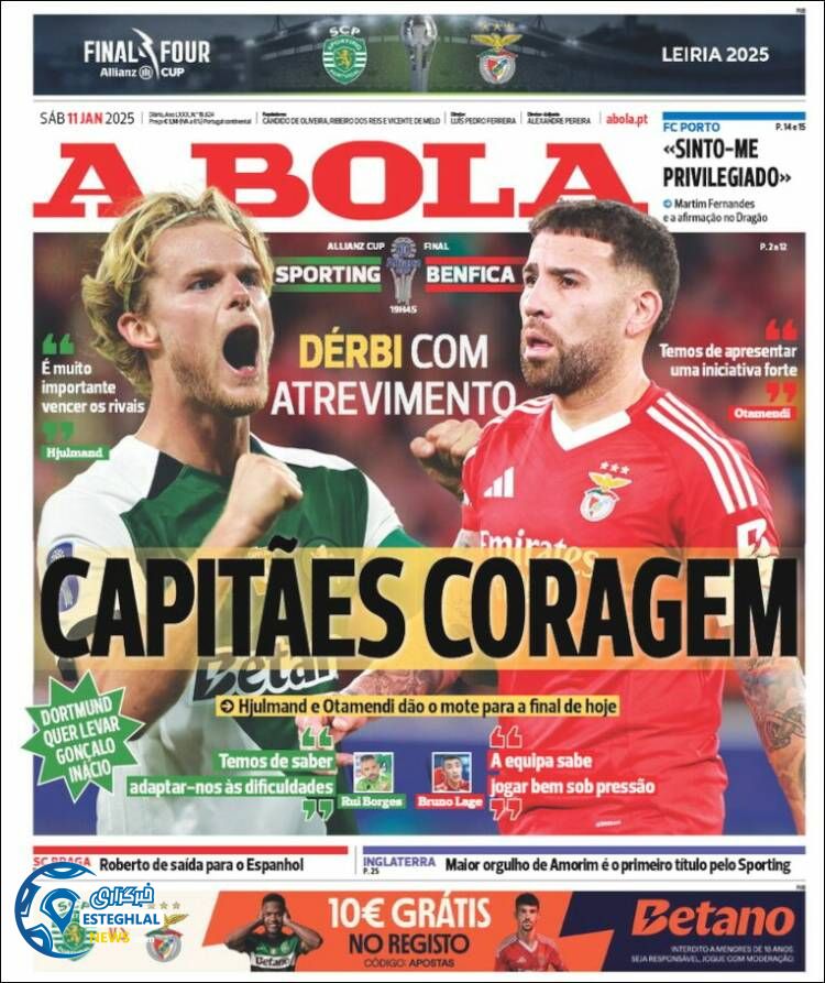 روزنامه ورزشی آبولا شنبه 22 دی 1403 