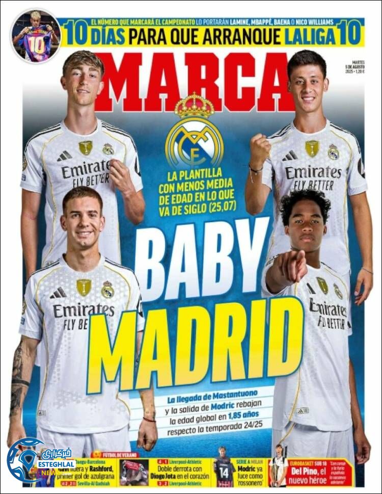 روزنامه ورزشی مارکا سه شنبه 14 مرداد 1404  