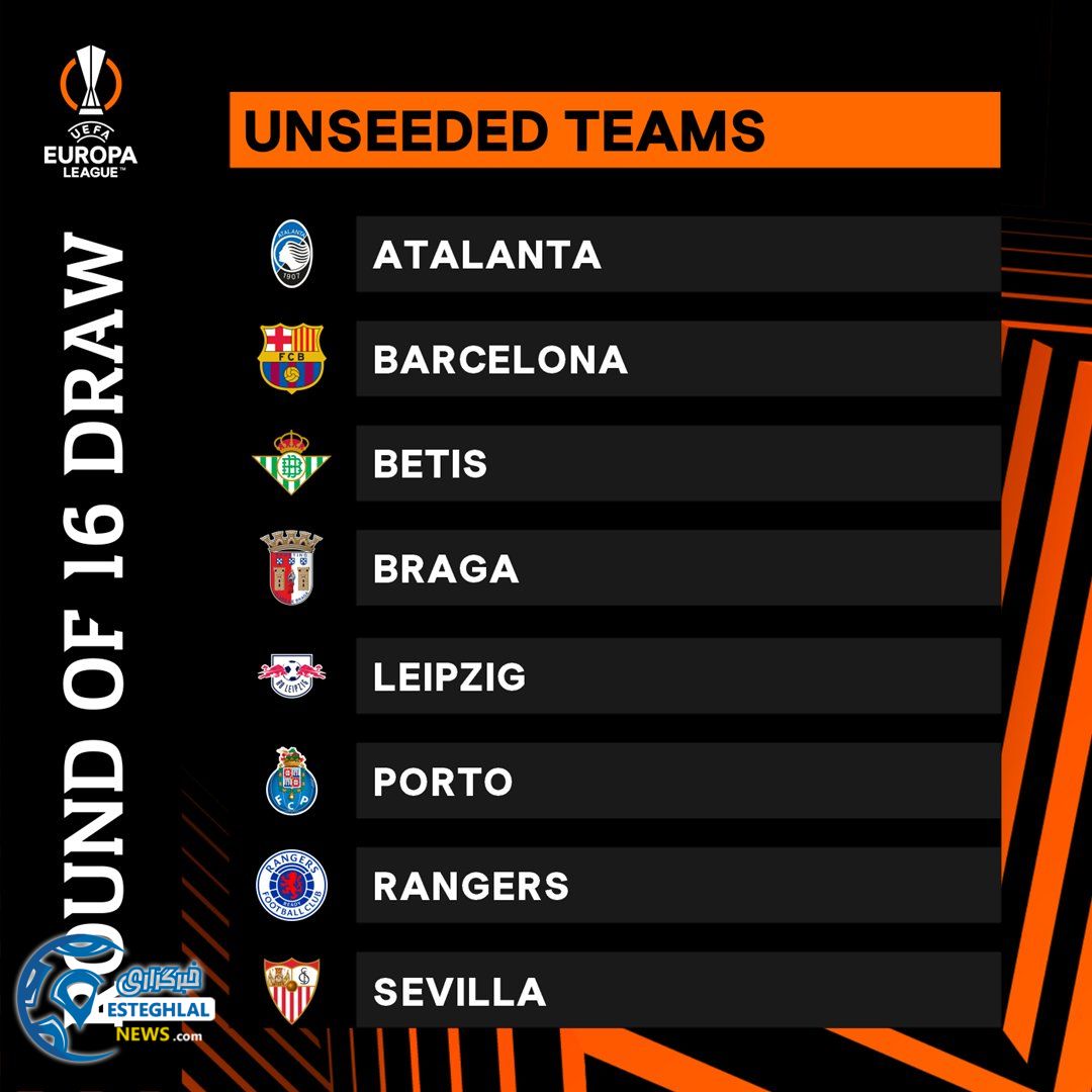 مرحله 1/8 لیگ اروپا