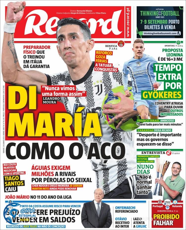 روزنامه ورزشی رکورد شنبه 3 تیر 1402 