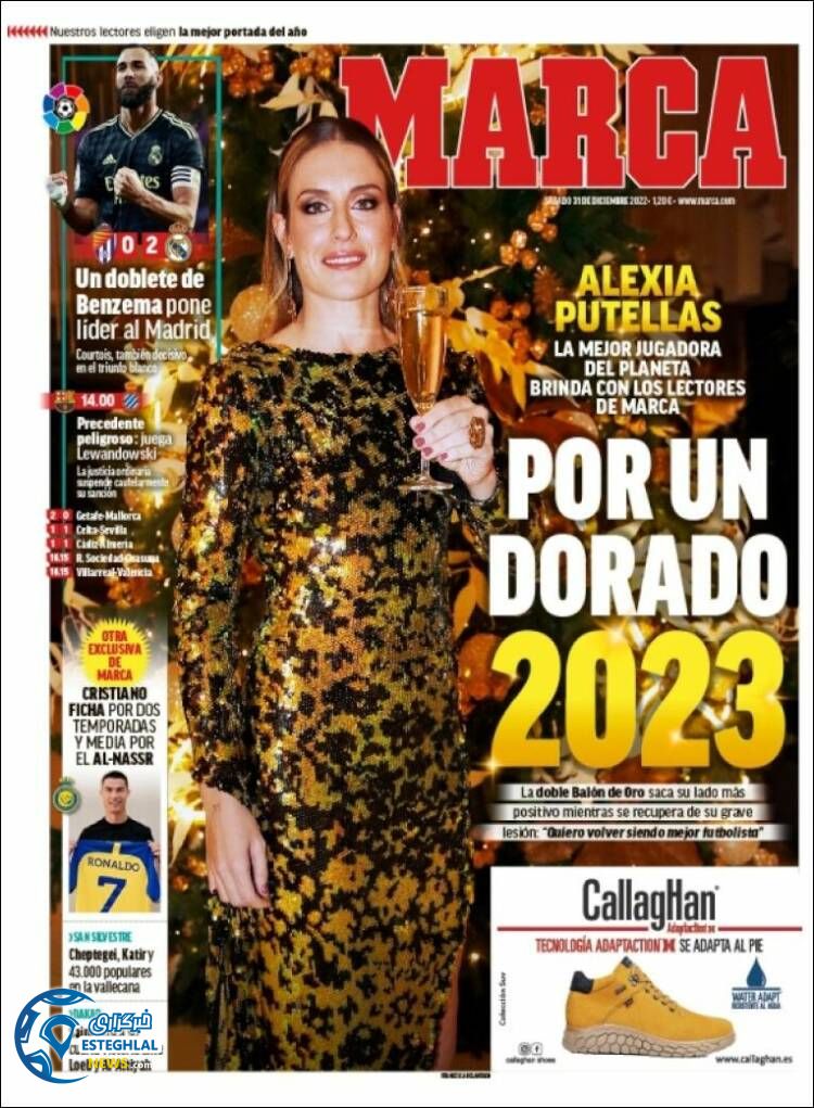 روزنامه ورزشی مارکا شنبه 10 دی 1401 