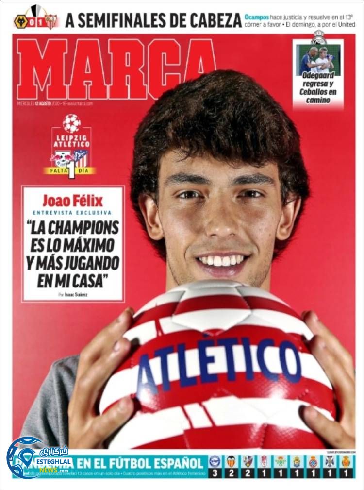 روزنامه ورزشی مارکا چهارشنبه 22 مرداد 1399