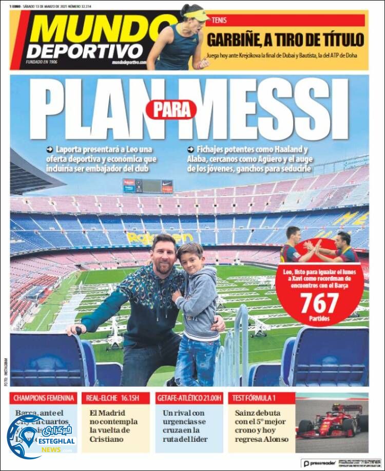 روزنامه ورزشی موندو دپورتیوو شنبه 23 اسفند 1399