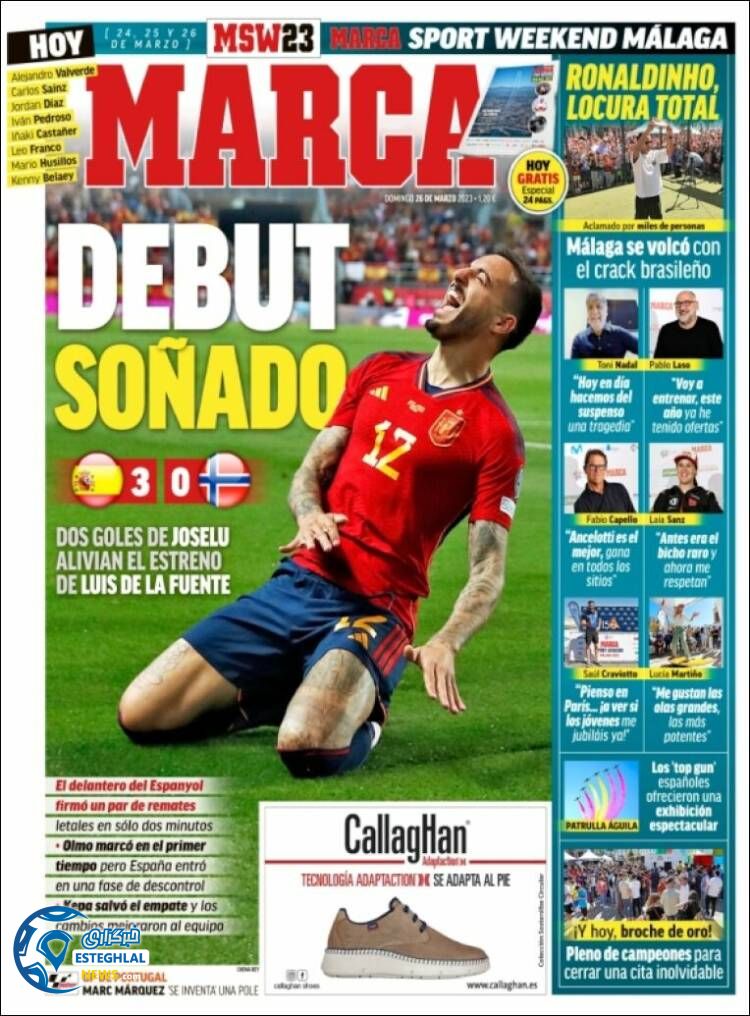 روزنامه ورزشی مارکا یکشنبه 6 فروردین 1402 