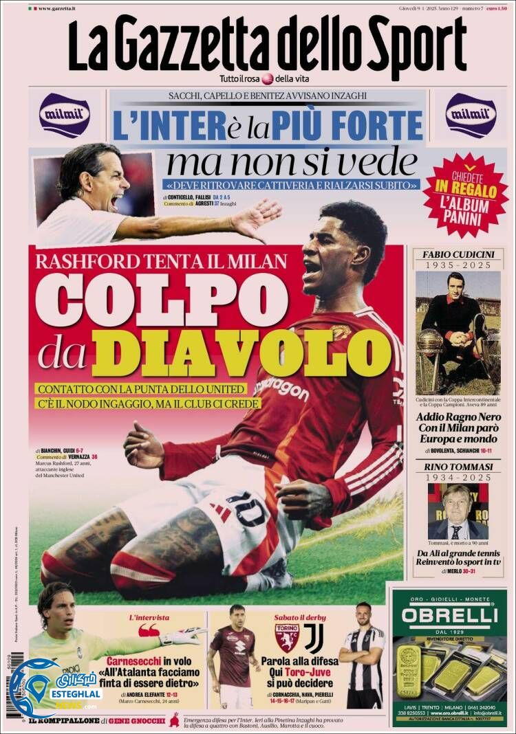 روزنامه  ورزشی گلتزتادلو اسپورت پنجشنبه 20 دی 1403 