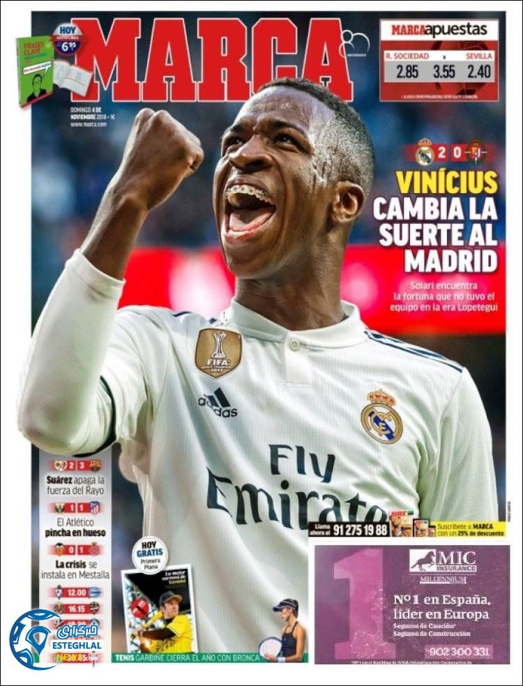 روزنامه ورزشی مارکا یکشنبه 13 آبان 1397