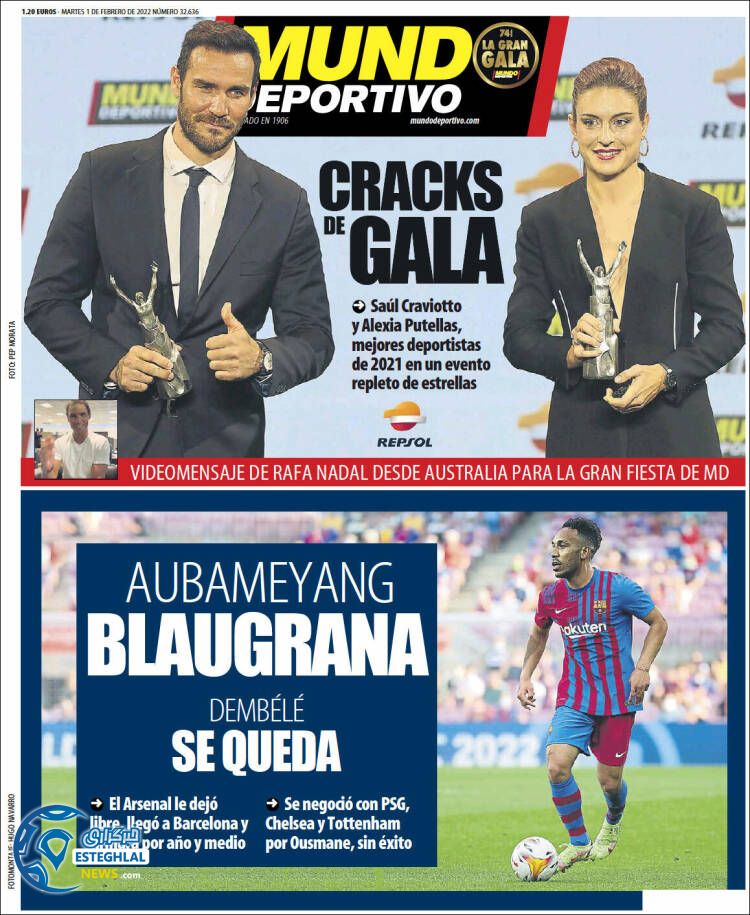 روزنامه ورزشی موندو دپورتیوو سه شنبه 12 بهمن 1400