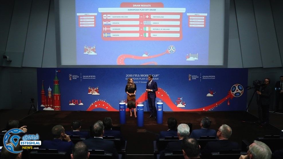 قرعه کشی بازی های پلی اف جام جهانی در اروپا