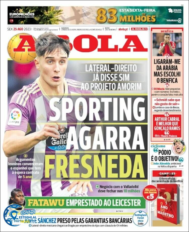 روزنامه ورزشی آبولا جمعه 10 شهریور 1402