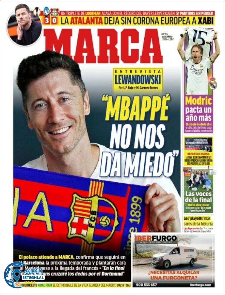 روزنامه ورزشی مارکا پنجشنبه 3 خرداد 1403 