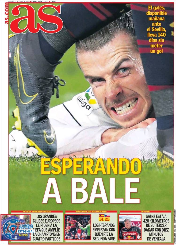 روزنامه ورزشی آاس جمعه 27 دی 1398