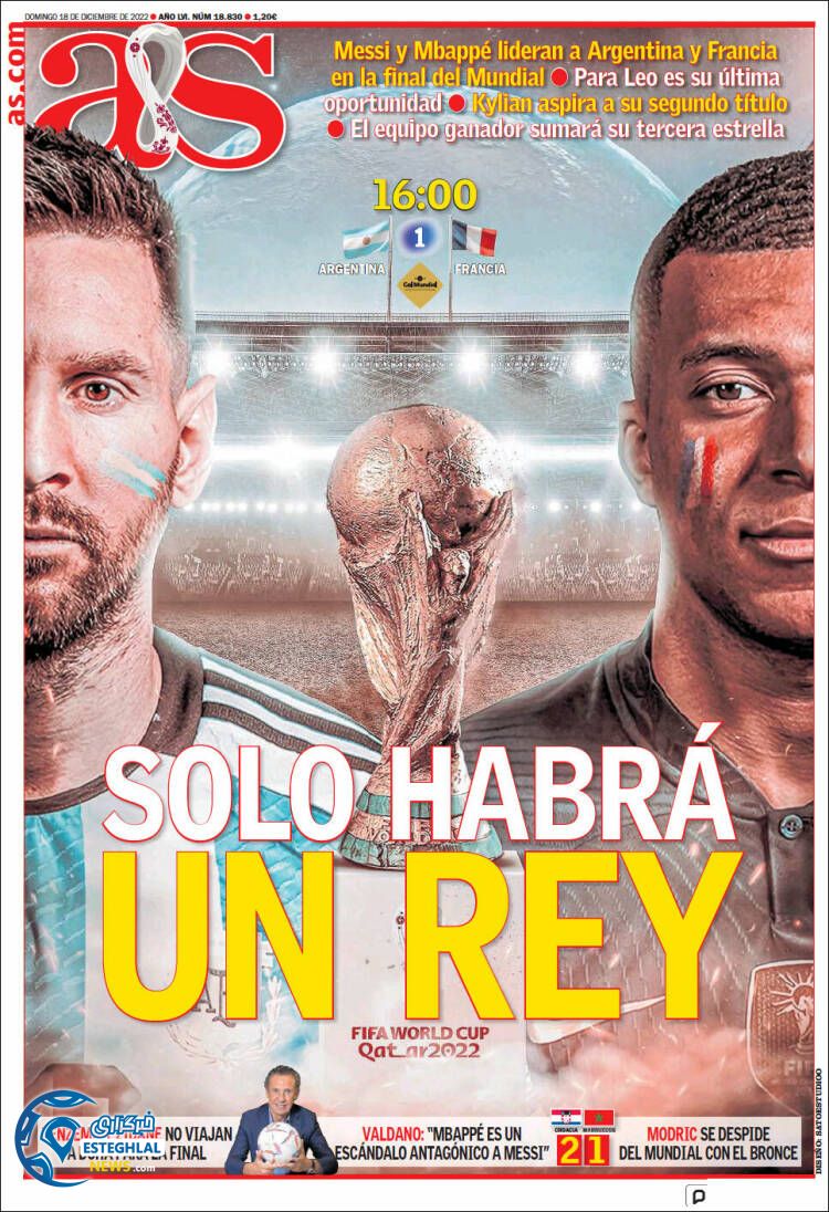 روزنامه ورزشی آ اس یکشنبه 27 آذر 1401