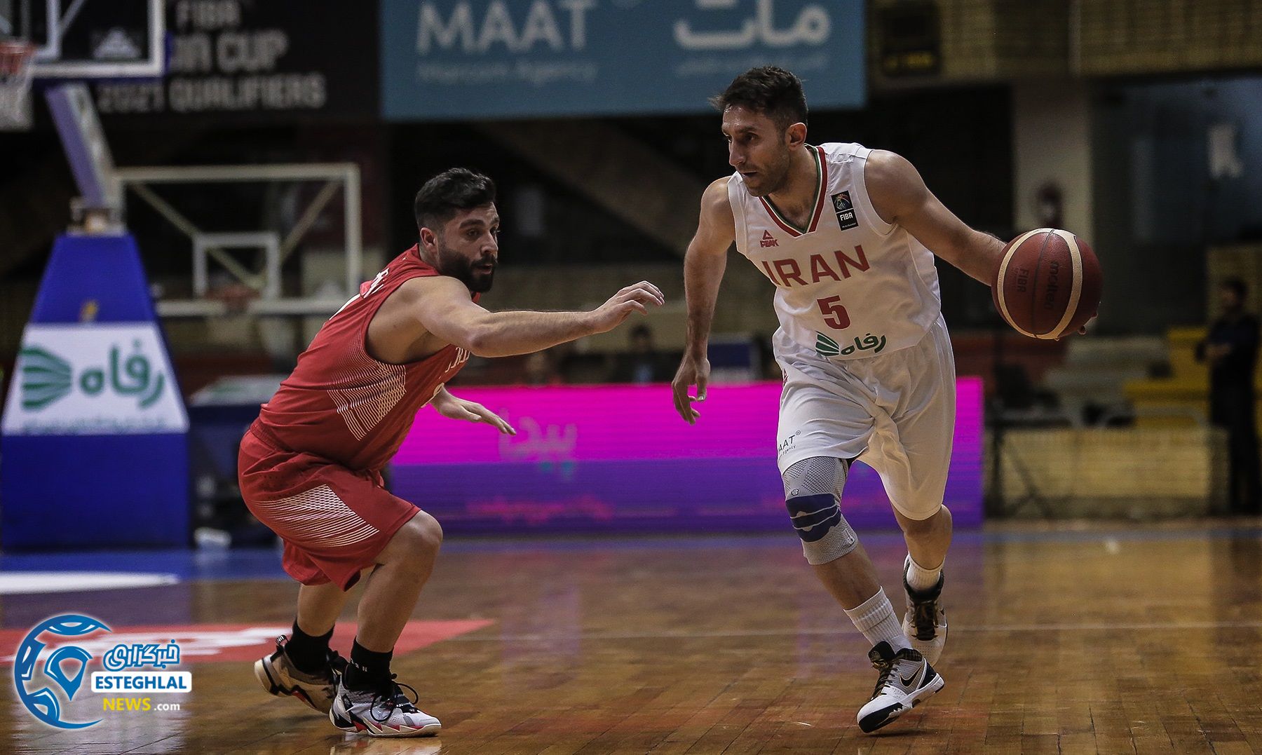 دیدار تیم های ملی بسکتبال ایران و سوریه