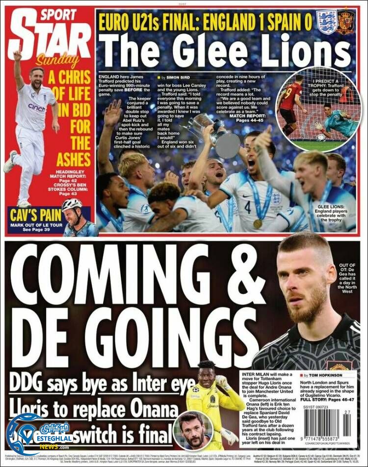 روزنامه ورزشی استار اسپورت یکشنبه 18 تیر 1402 