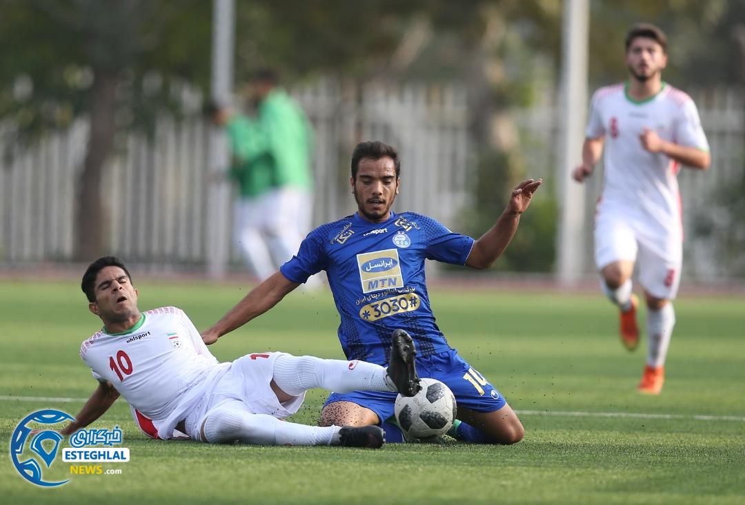 بازی دوستانه استقلال و تیم ملی جوانان