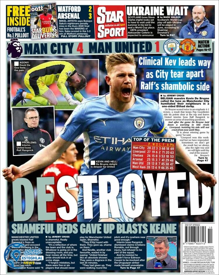 روزنامه ورزشی استار اسپورت دوشنبه 16 اسفند 1400