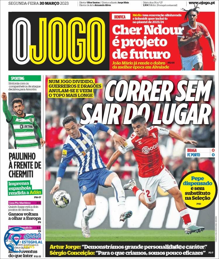 روزنامه ورزشی اوجوگو دوشنبه 29 اسفند 1401 