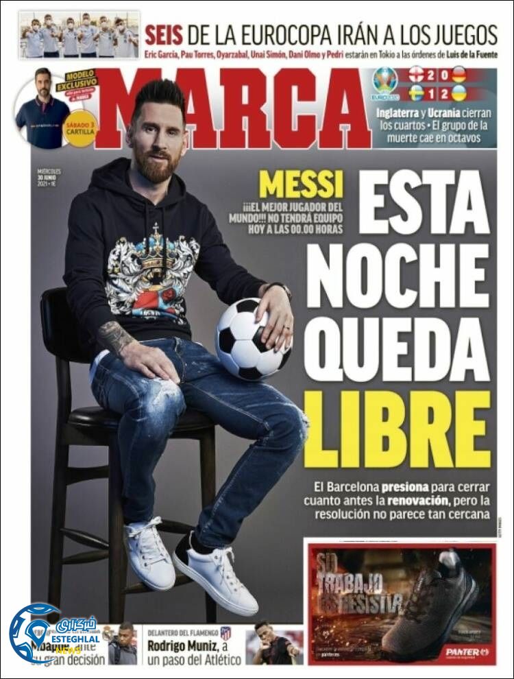 روزنامه ورزشی مارکا چهارشنبه 9 تیر 1400