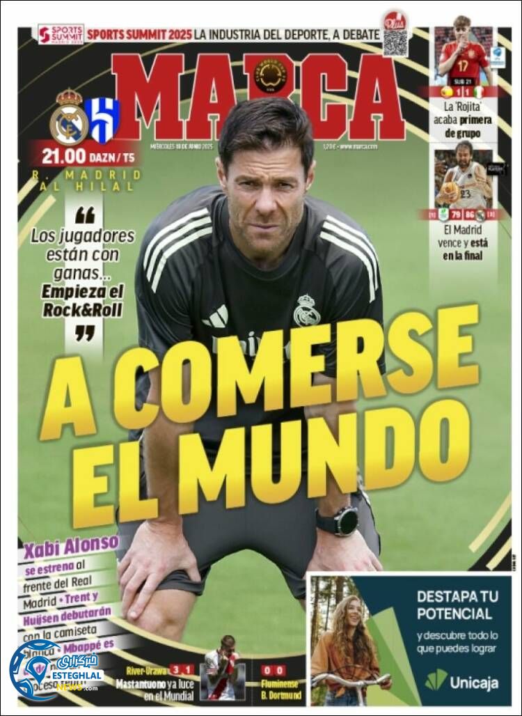 روزنامه ورزشی مارکا چهارشنبه 28 خرداد 1404 