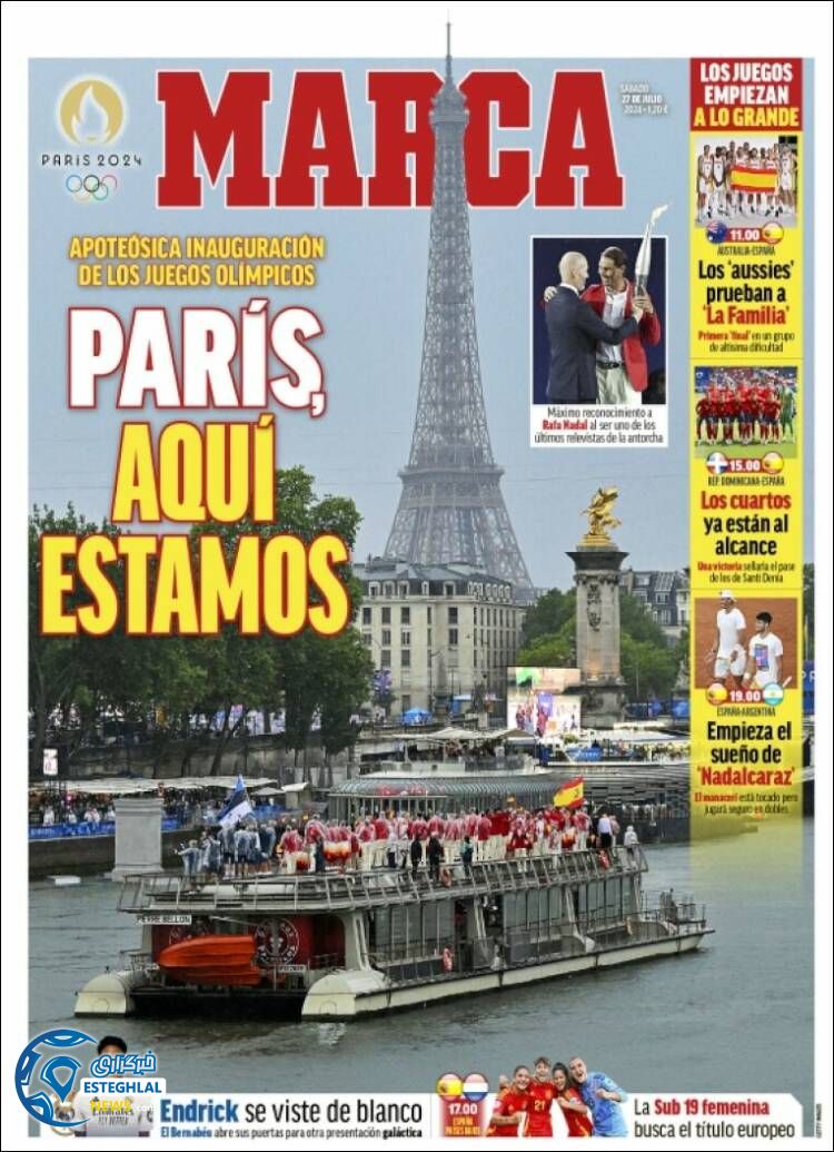 روزنامه مارکا شنبه 6 مرداد 1403   