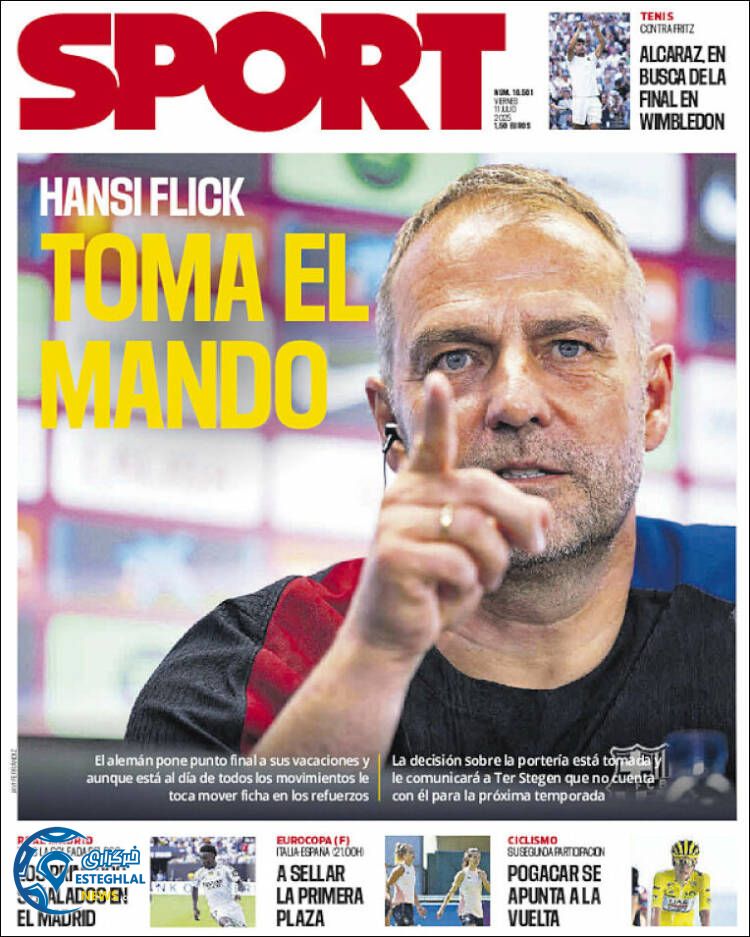 روزنامه ورزشی اسپورت جمعه 20 تیر 1404 