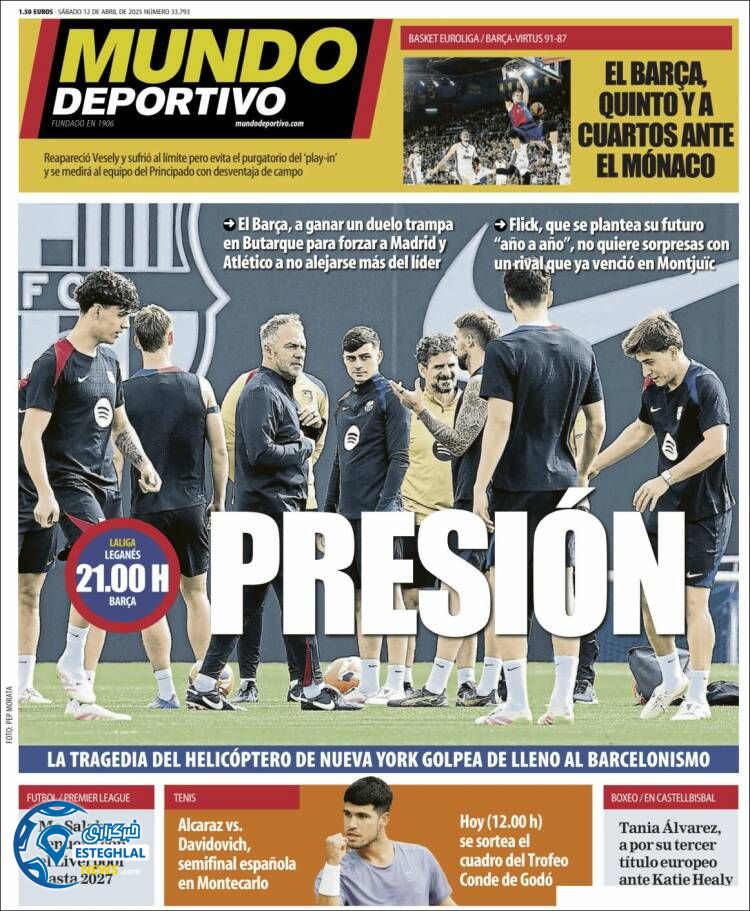 روزنامه ورزشی موندو دپورتیوو شنبه 23 فروردین 1404  