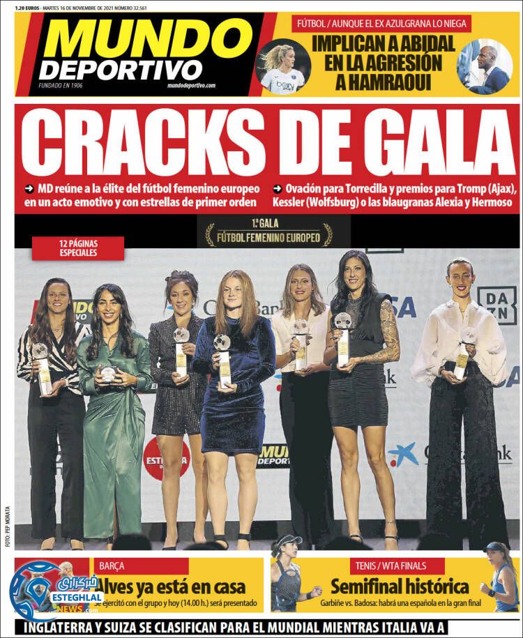 روزنامه ورزشی موندو دپورتیوو سه شنبه 25 آبان 1400