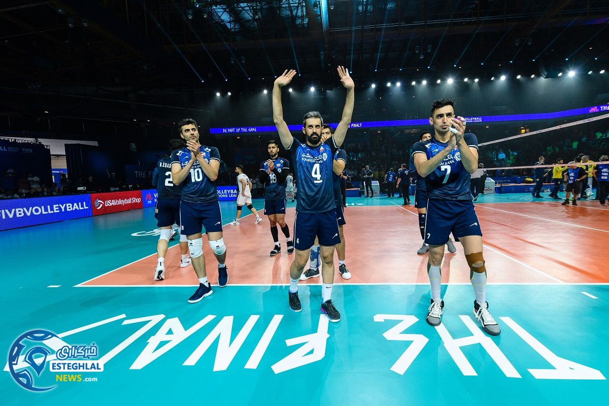 دیدار تیم های ملی والیبال برزیل و ایران