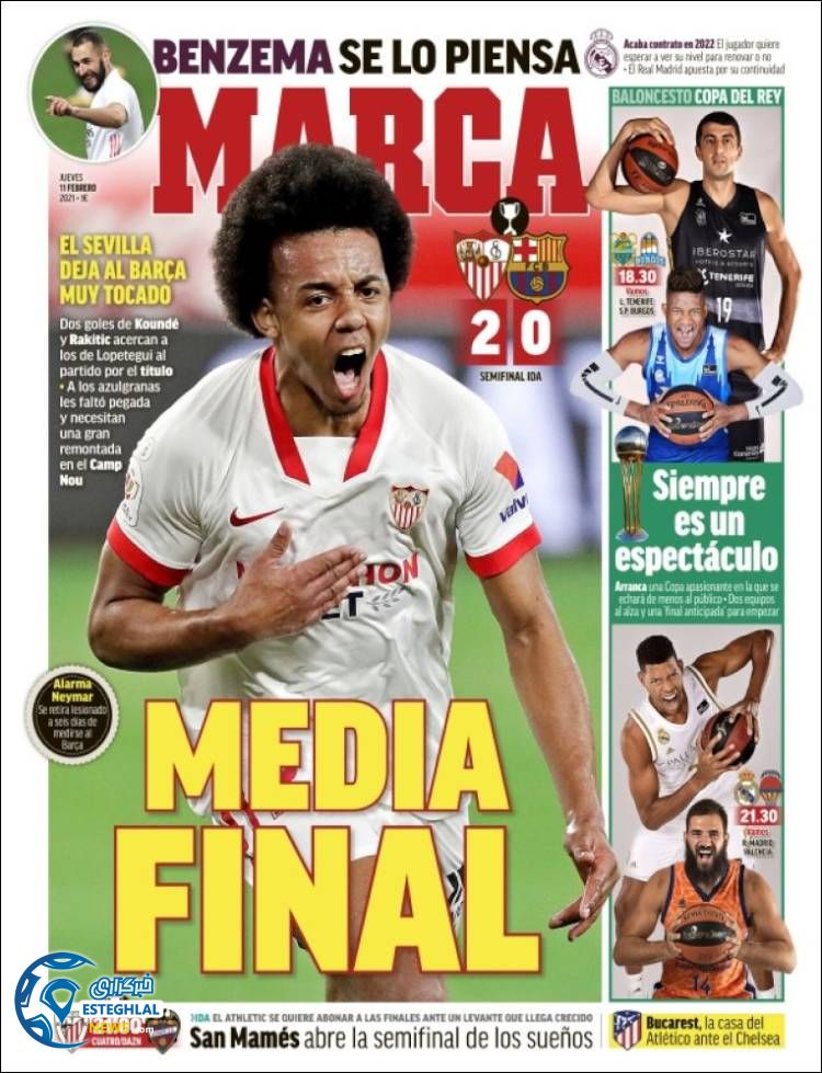 روزنامه ورزشی مارکا پنجشنبه 23 بهمن 1399