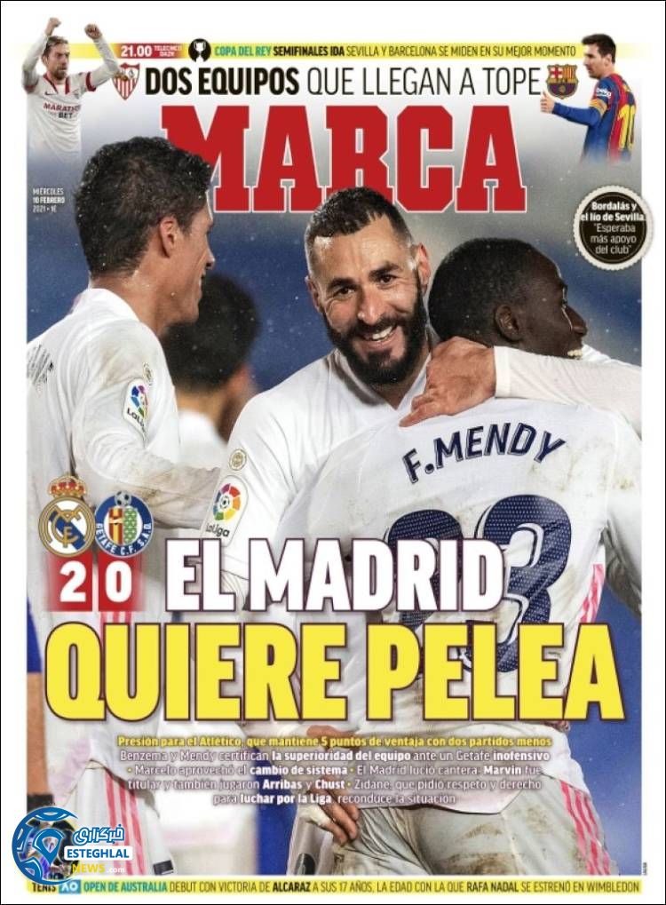 روزنامه ورزشی مارکا چهارشنبه 22 بهمن 1399