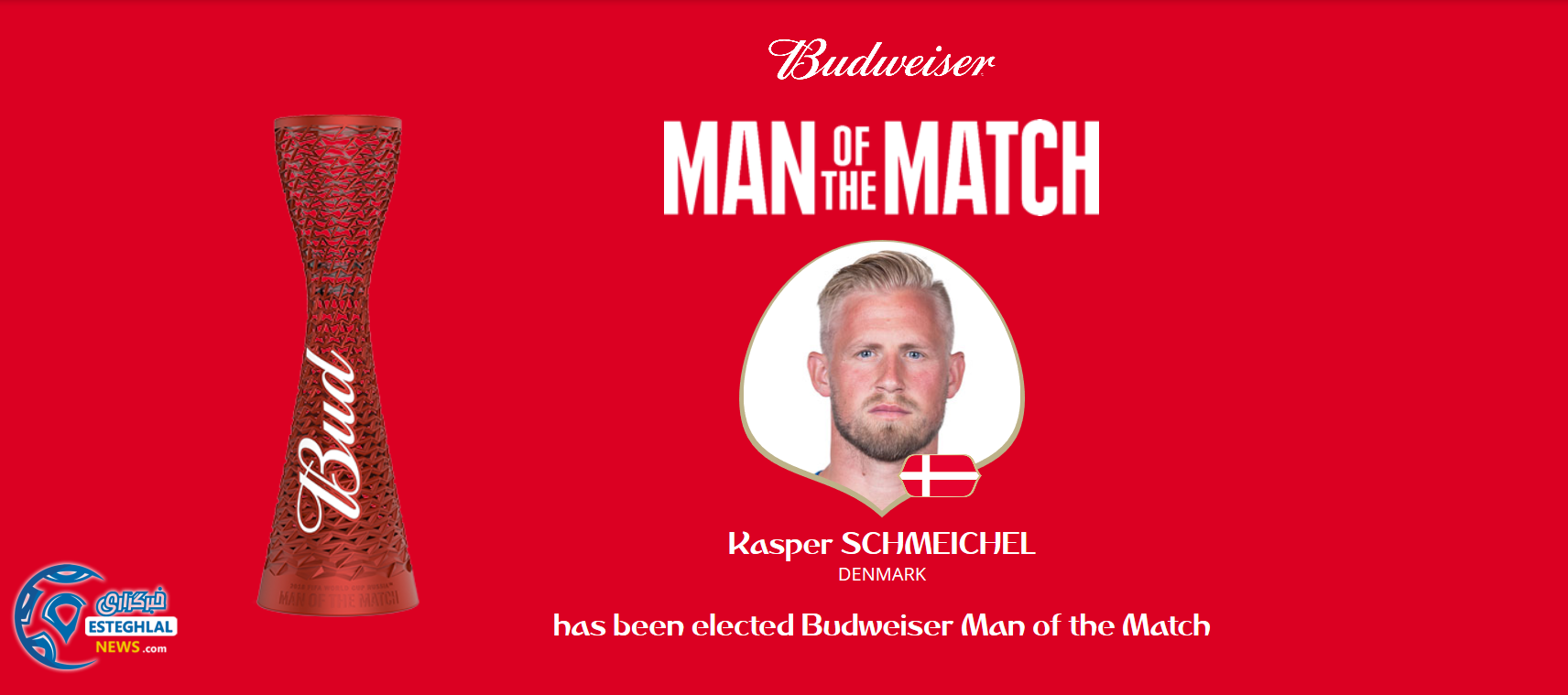بهترین بازیکن دیدار کرواسی و دانمارک
