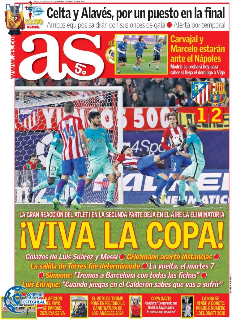 روزنامه ورزشی جهان 14 بهمن