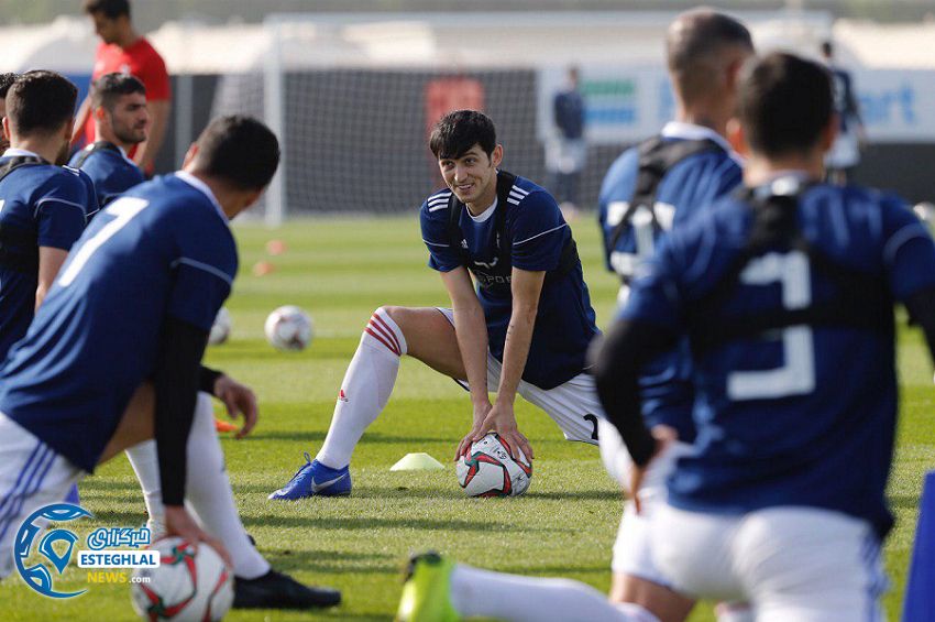 تمرین تیم ملی فوتبال در امارات پیش از دیدار با ویتنام