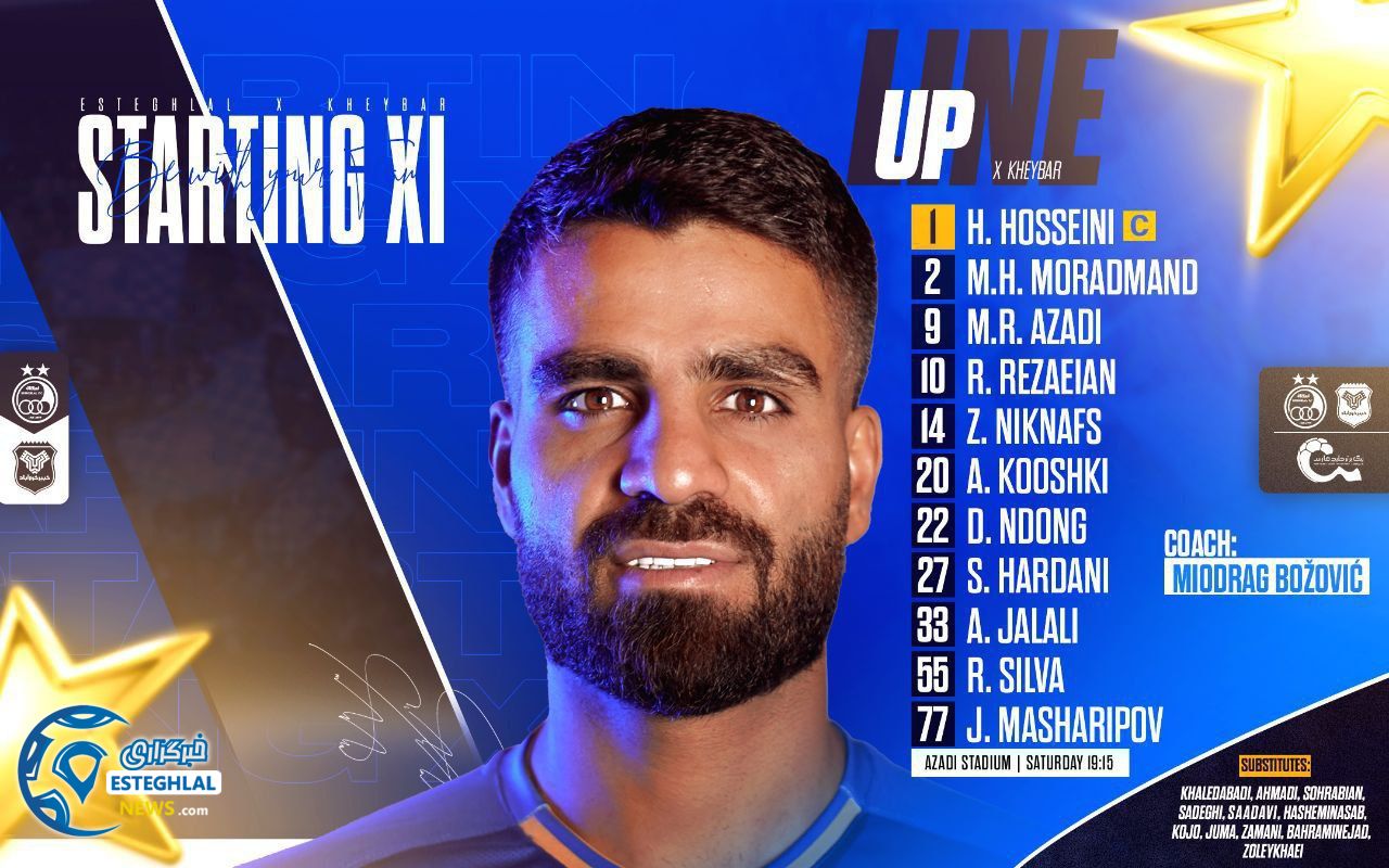 ترکیب استقلال مقابل خیبر خرم آباد