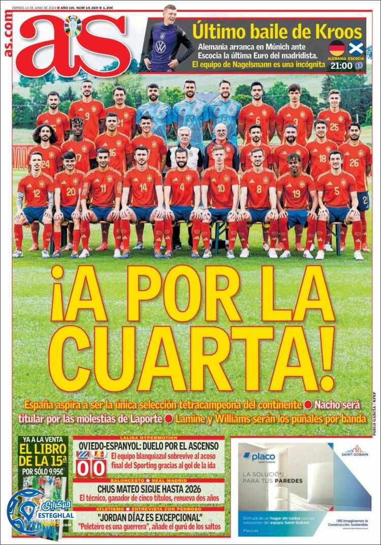 روزنامه ورزشی آ اس جمعه 25 خرداد 1403 