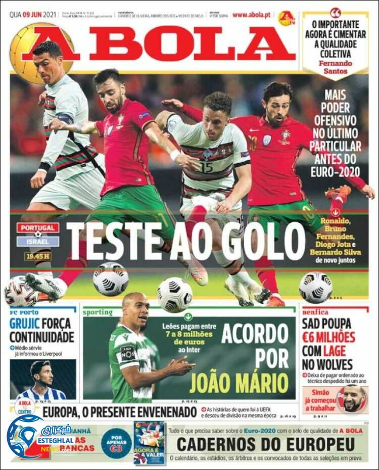 روزنامه ورزشی آبولا چهارشنبه 19 خرداد 1400