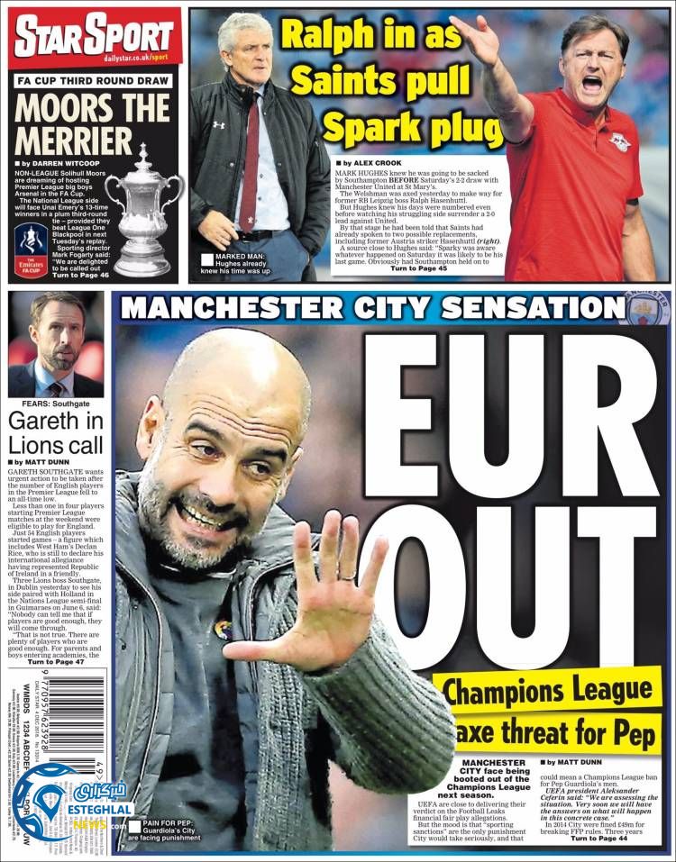 روزنامه ورزشی استار اسپورت سه شنبه 13 آذر 1397