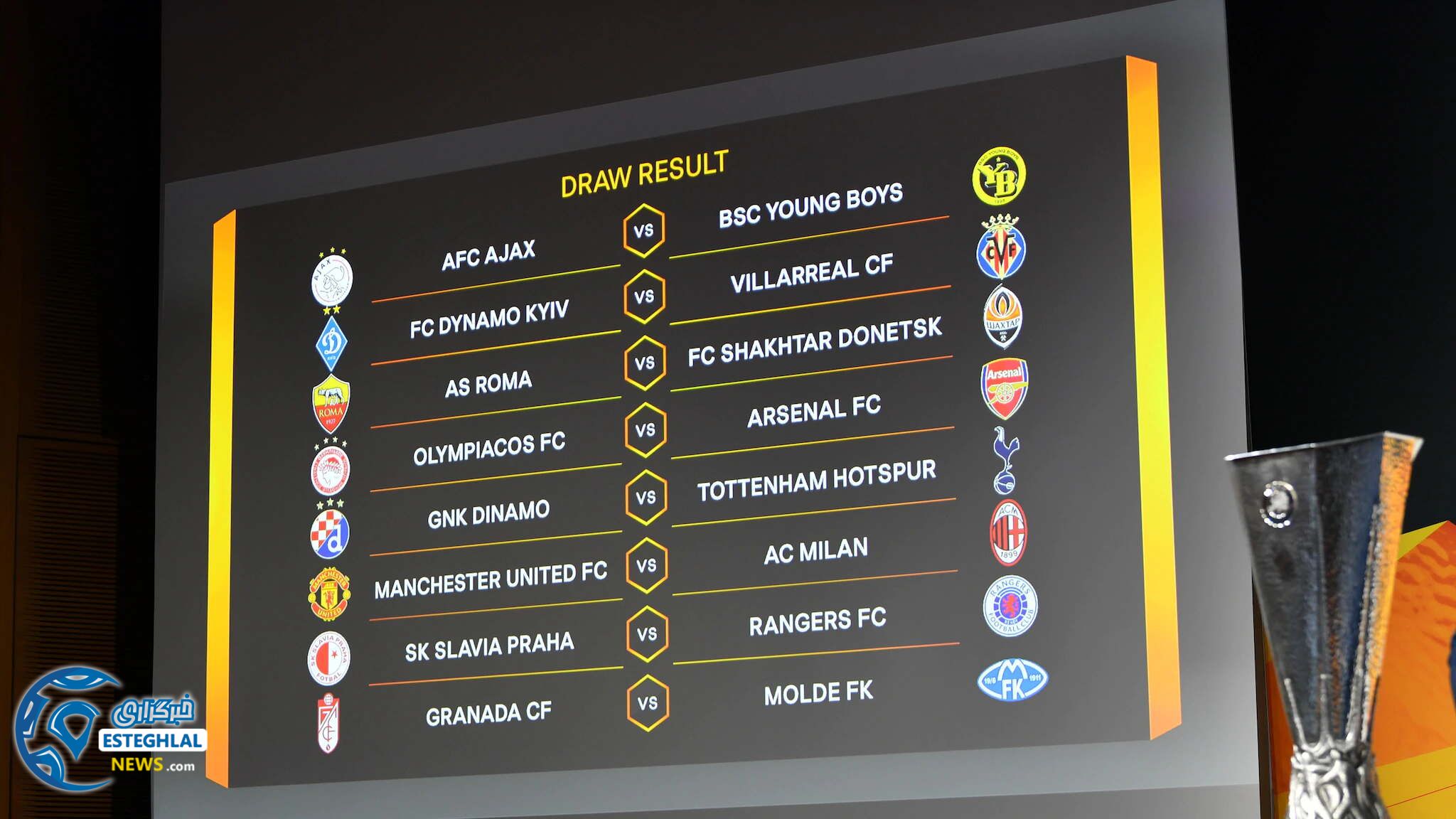 قرعه کشی مرحله 1/8 لیگ اروپا